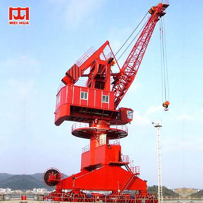 40 Tonne - 60 Ton Lattice Boom Harbour Portal Jib Crane Cabin Control