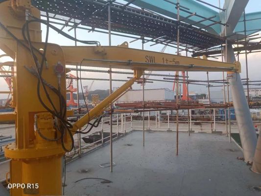 0 | 80 Herumdrehen Ton Hydraulic Stiff Boom Marine-Plattform-Crane With-BV 360°