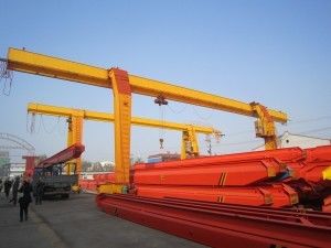 Modellhochleistungsportalkran WEIHUA 5~32Ton MH einzelner Strahln-Portalkran