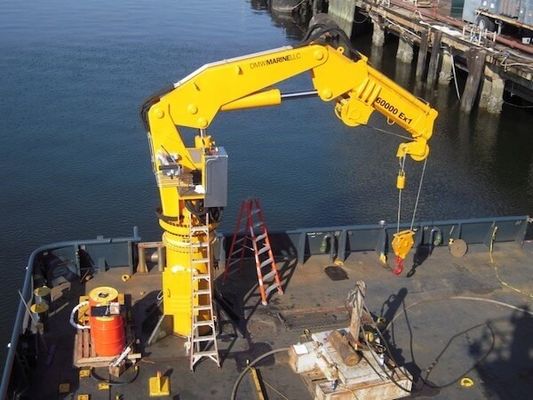 1 - Yacht-Plattform-Kran 30T elektrischer Marine Knuckle Boom Crane Q235B