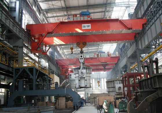 Harte Beanspruchung 120 t-Hüttenindustrie-Casting-doppelter Balkenbrücke-Brückenkran