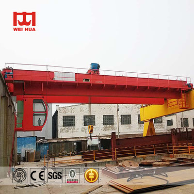 Ton Overhead Cranes QD-Art des Doppelt-A5-A8 des Träger-20 mit offener Handkurbel-Laufkatze