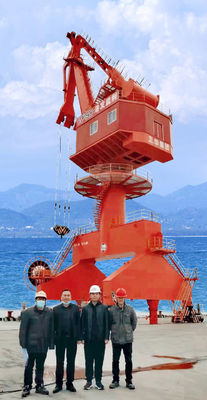 40 Tonne - 60 Ton Lattice Boom Harbour Portal Jib Crane Cabin Control